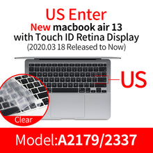 Load image into Gallery viewer, 2PCS Keyboard Protector for Macbook Air Pro 11 12 13 15 16 2020 Thin Silicone
