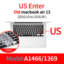 Load image into Gallery viewer, 2PCS Keyboard Protector for Macbook Air Pro 11 12 13 15 16 2020 Thin Silicone
