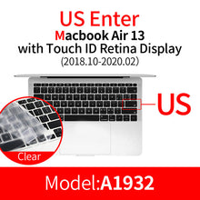 Load image into Gallery viewer, 2PCS Keyboard Protector for Macbook Air Pro 11 12 13 15 16 2020 Thin Silicone
