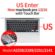 Load image into Gallery viewer, 2PCS Keyboard Protector for Macbook Air Pro 11 12 13 15 16 2020 Thin Silicone
