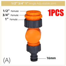 Load image into Gallery viewer, Faucet Quick Connectors Rotatable Water Tap Splitter 1/2" 3/4" 1" Thread Adapter Garden Farm Irrigation Car Wash Swivel Joints
