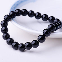 Load image into Gallery viewer, Beaded Bracelet 8mm Natural Stone Beads Men's Gorgeous Semi-Precious Black Onyx Lava Tiger Eye Healing For Women Men Jewelry
