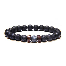 Load image into Gallery viewer, Beads Bracelet for Men Natural Volcanic Stone Bead Tibetan Buddha chakra Lava Stone Diffuser Bracelets Men Fashion New Jewelry
