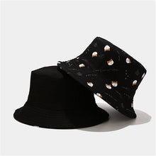 Load image into Gallery viewer, Cotton Double sided cartoon dog print Bucket Hat Fisherman Hat outdoor travel hat Sun Cap hats for Men and Women
