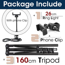Load image into Gallery viewer, LED Ring Light Photography Light Selfie Lamp With Tripod For Phone Stand Holder Photo Lamp Ringlight For Live Video Streaming
