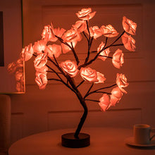 Load image into Gallery viewer, LED Rose Flower Table Lamp USB Christmas Tree Fairy Lights Night Lights Home Party Wedding Bedroom Decoration Mother's Day Gift
