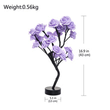 Load image into Gallery viewer, LED Table Lamp Lights Rose Flower Tree USB Night Lights Home Decoration Parties Xmas Christmas Wedding Bedroom Decor Rose Lamp
