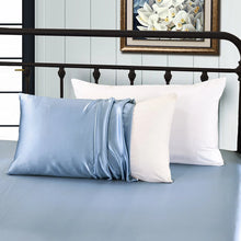 Load image into Gallery viewer, Silk Pillowcase with Cotton for Hair 100 Pure Natural Luxury Hidden Zipper Terse Mulberry Hypoallergenic
