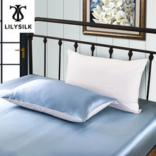 Load image into Gallery viewer, Silk Pillowcase with Cotton for Hair 100 Pure Natural Luxury Hidden Zipper Terse Mulberry Hypoallergenic
