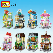 Load image into Gallery viewer, LOZ Building Blocks City View Scene Coffee Shop Retail Store Architectures model  Assembly Toy Christmas Gift for Children
