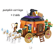 Load image into Gallery viewer, LOZ Creative MINI Halloween Hut House Building Block MOC Pumpkin Carriage Happy Halloween Decoration Bricks Boys Kids Toys Gifts
