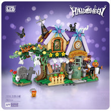 Load image into Gallery viewer, LOZ Creative MINI Halloween Hut House Building Block MOC Pumpkin Carriage Happy Halloween Decoration Bricks Boys Kids Toys Gifts
