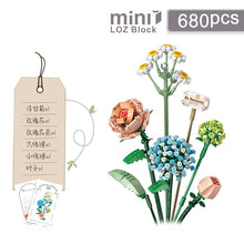 Load image into Gallery viewer, LOZ Fomantic Flower Bouquet Building Block Bricks Anime Figure Toys Friends Pricness Set Gift for Girl Friend Simulation Rose
