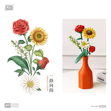 Load image into Gallery viewer, LOZ Fomantic Flower Bouquet Building Block Bricks Anime Figure Toys Friends Pricness Set Gift for Girl Friend Simulation Rose
