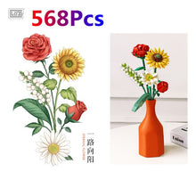 Load image into Gallery viewer, LOZ Fomantic Flower Bouquet Building Block Bricks Anime Figure Toys Friends Pricness Set Gift for Girl Friend Simulation Rose
