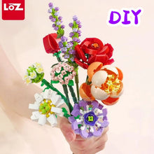 Load image into Gallery viewer, LOZ Fomantic Flower Bouquet Building Block Bricks Anime Figure Toys Friends Pricness Set Gift for Girl Friend Simulation Rose
