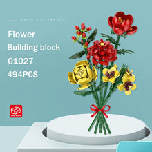 Load image into Gallery viewer, LOZ Fomantic Flower Bouquet Building Block Bricks Anime Figure Toys Friends Pricness Set Gift for Girl Friend Simulation Rose
