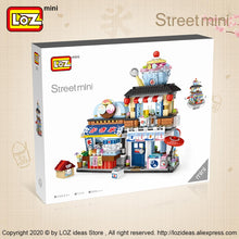 Load image into Gallery viewer, LOZ Mini Building Blocks Japanese Mini Street View folding food street Octopus barbecue ice shop assembly building block toys
