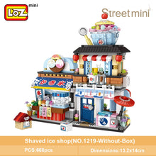 Load image into Gallery viewer, LOZ Mini Building Blocks Japanese Mini Street View folding food street Octopus barbecue ice shop assembly building block toys
