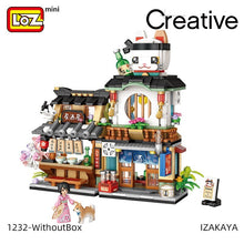 Load image into Gallery viewer, LOZ building blocks Japanese-style street view izakaya aquatic product store mini small particles assembled toy puzzle girl boy
