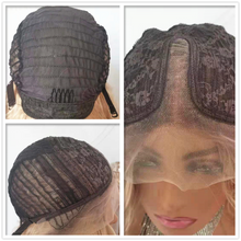 Load image into Gallery viewer, Lace Front Wigs Straight Synthetic Wig Middle Part Mixed Brown and Blonde Colored for Women Long Highlight Wig (22inch Straight
