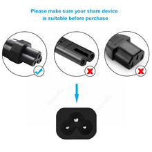 Load image into Gallery viewer, Notebook  Power Cord 0.3-5m Extension Cord 1.5m Euro IEC C5 Power Supply Cable For HP Dell Lenovo Asus Laptop Computer Monitor
