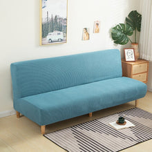 Load image into Gallery viewer, Large Armless Sofa Bed Slipcover Couch Cover Without Armrests Stretch Folding Futon Cover Dust-proof Elastic Removable Jacquard
