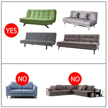 Load image into Gallery viewer, Large Armless Sofa Bed Slipcover Couch Cover Without Armrests Stretch Folding Futon Cover Dust-proof Elastic Removable Jacquard
