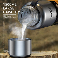 Load image into Gallery viewer, Large Capacity Thermos Bottle Portable Stainless Steel Vacuum Flask Food Thermo Mug Kids Thermal For Tea Coffee Water 500/1500ML
