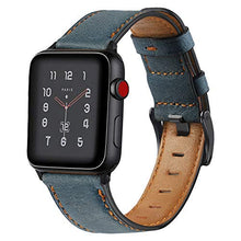 Load image into Gallery viewer, Leather strap For Apple watch band 44mm 41mm 45mm 40mm 42mm 38mm Retro Cow watchband bracelet iWatch  series 7 3 4 5 se 6
