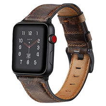 Load image into Gallery viewer, Leather strap For Apple watch band 44mm 41mm 45mm 40mm 42mm 38mm Retro Cow watchband bracelet iWatch  series 7 3 4 5 se 6
