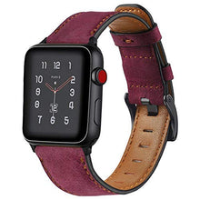 Load image into Gallery viewer, Leather strap For Apple watch band 44mm 41mm 45mm 40mm 42mm 38mm Retro Cow watchband bracelet iWatch  series 7 3 4 5 se 6
