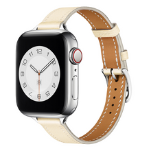 Load image into Gallery viewer, Leather strap for Apple watch band 44mm 45mm 42mm 41mm 40mm 38mm Single tour watchband bracelet iWatch series 3 4 5 6 SE 7 band
