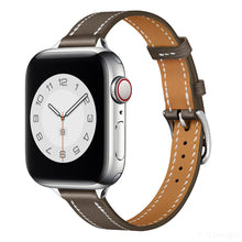 Load image into Gallery viewer, Leather strap for Apple watch band 44mm 45mm 42mm 41mm 40mm 38mm Single tour watchband bracelet iWatch series 3 4 5 6 SE 7 band
