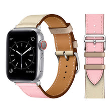 Load image into Gallery viewer, Leather strap for Apple watch band 44mm 45mm 42mm 41mm 40mm 38mm Single tour watchband bracelet iWatch series 3 4 5 6 SE 7 band
