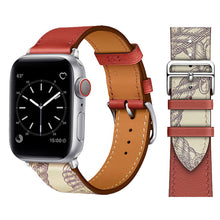 Load image into Gallery viewer, Leather strap for Apple watch band 44mm 45mm 42mm 41mm 40mm 38mm Single tour watchband bracelet iWatch series 3 4 5 6 SE 7 band

