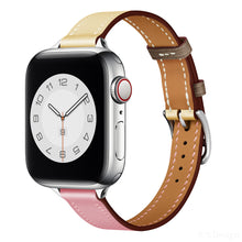 Load image into Gallery viewer, Leather strap for Apple watch band 44mm 45mm 42mm 41mm 40mm 38mm Single tour watchband bracelet iWatch series 3 4 5 6 SE 7 band
