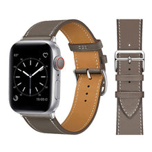 Load image into Gallery viewer, Leather strap for Apple watch band 44mm 45mm 42mm 41mm 40mm 38mm Single tour watchband bracelet iWatch series 3 4 5 6 SE 7 band
