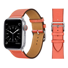 Load image into Gallery viewer, Leather strap for Apple watch band 44mm 45mm 42mm 41mm 40mm 38mm Single tour watchband bracelet iWatch series 3 4 5 6 SE 7 band
