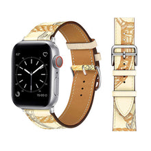 Load image into Gallery viewer, Leather strap for Apple watch band 44mm 45mm 42mm 41mm 40mm 38mm Single tour watchband bracelet iWatch series 3 4 5 6 SE 7 band
