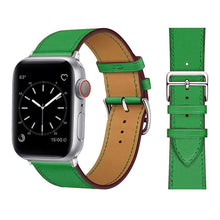 Load image into Gallery viewer, Leather strap for Apple watch band 44mm 45mm 42mm 41mm 40mm 38mm Single tour watchband bracelet iWatch series 3 4 5 6 SE 7 band
