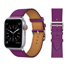 Load image into Gallery viewer, Leather strap for Apple watch band 44mm 45mm 42mm 41mm 40mm 38mm Single tour watchband bracelet iWatch series 3 4 5 6 SE 7 band
