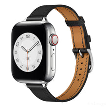 Load image into Gallery viewer, Leather strap for Apple watch band 44mm 45mm 42mm 41mm 40mm 38mm Single tour watchband bracelet iWatch series 3 4 5 6 SE 7 band
