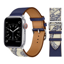 Load image into Gallery viewer, Leather strap for Apple watch band 44mm 45mm 42mm 41mm 40mm 38mm Single tour watchband bracelet iWatch series 3 4 5 6 SE 7 band
