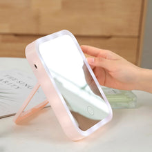 Load image into Gallery viewer, LED Brightness Makeup Mirror Touch Screen Vanity Mirror With Usb Adjustable Rechargeable Beauty Tool
