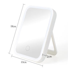 Load image into Gallery viewer, LED Brightness Makeup Mirror Touch Screen Vanity Mirror With Usb Adjustable Rechargeable Beauty Tool
