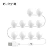 Load image into Gallery viewer, LED Professional Makeup Mirror Light Full Backlit Mirror USB Table Mirror with Light 6 10 14Bulbs  Vanity Lights
