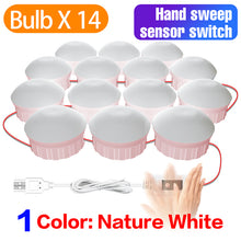 Load image into Gallery viewer, LED Vanity Mirror Light USB Makeup Vanity Light Cosmetic  Bulb Dimmable LED Wall Mirror Lamp Bathroom Dressing Table
