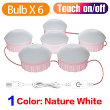 Load image into Gallery viewer, LED Vanity Mirror Light USB Makeup Vanity Light Cosmetic  Bulb Dimmable LED Wall Mirror Lamp Bathroom Dressing Table
