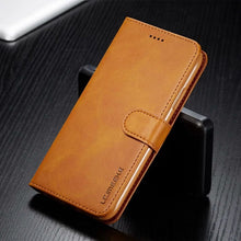 Load image into Gallery viewer, Leather Wallet Case for iPhone 12 Pro Max Mini 11 XS XR X SE 2020 8 7 6 6s Plus 5S 5 Luxury Flip Cover Coque Card Slots Magnetic

